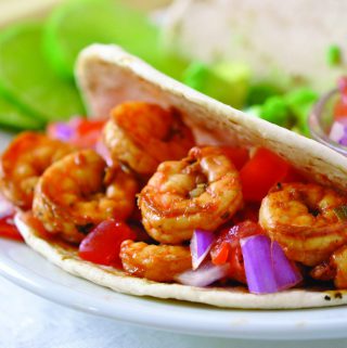 easy shrimp tacos, BBQ Shrimp Tacos