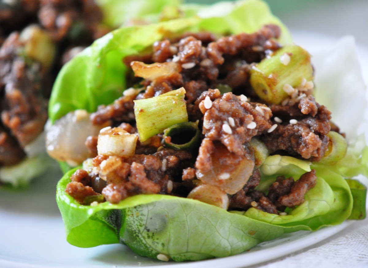 Asian style wrap with beef