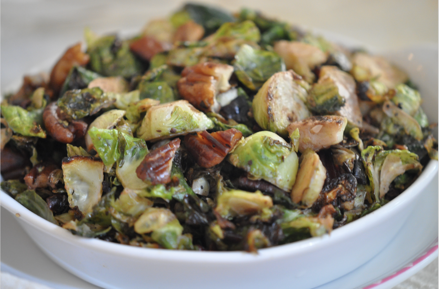 Butter Pecan Brussels Sprouts Stir Fry