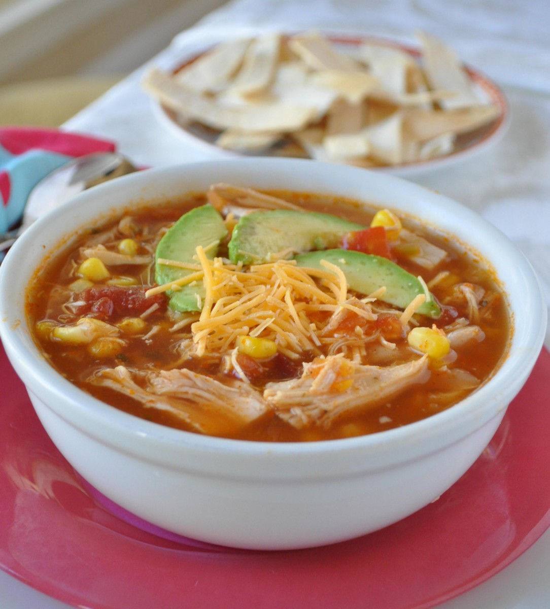 Chicken Tortilla Soup Recipe with Chunky Chicken Chili Flavor