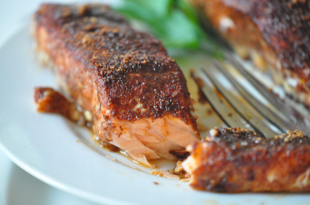 Roasted Salmon Recipe with Best Seasoning Salmon Rub on 700 Club