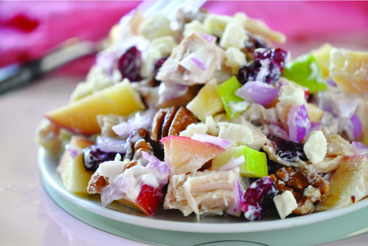Healthy Chicken Salad Recipe - Chicken Cranberry Pecan Salad