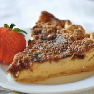 Easy Buttermilk Pie with Brown Sugar Streusel Topping Recipe for the Holidays