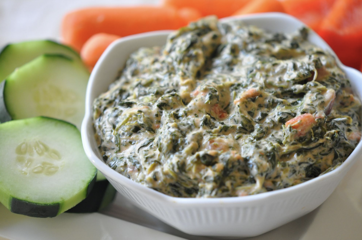 Hot Cheesy Spinach Dip Makes Perfect Easy Party Appetizer Recipes healthy spinach dip