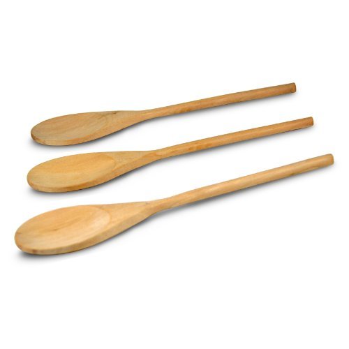 Classic Wooden Kitchen Spoon - Set of 3 (18