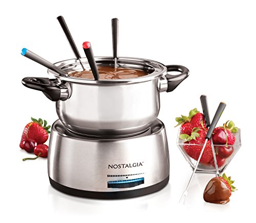 6-Cup Stainless Steel Electric Fondue Pot