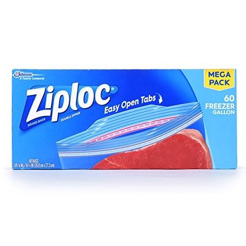 Ziploc Freezer Bags Gallon, 60.0 Count