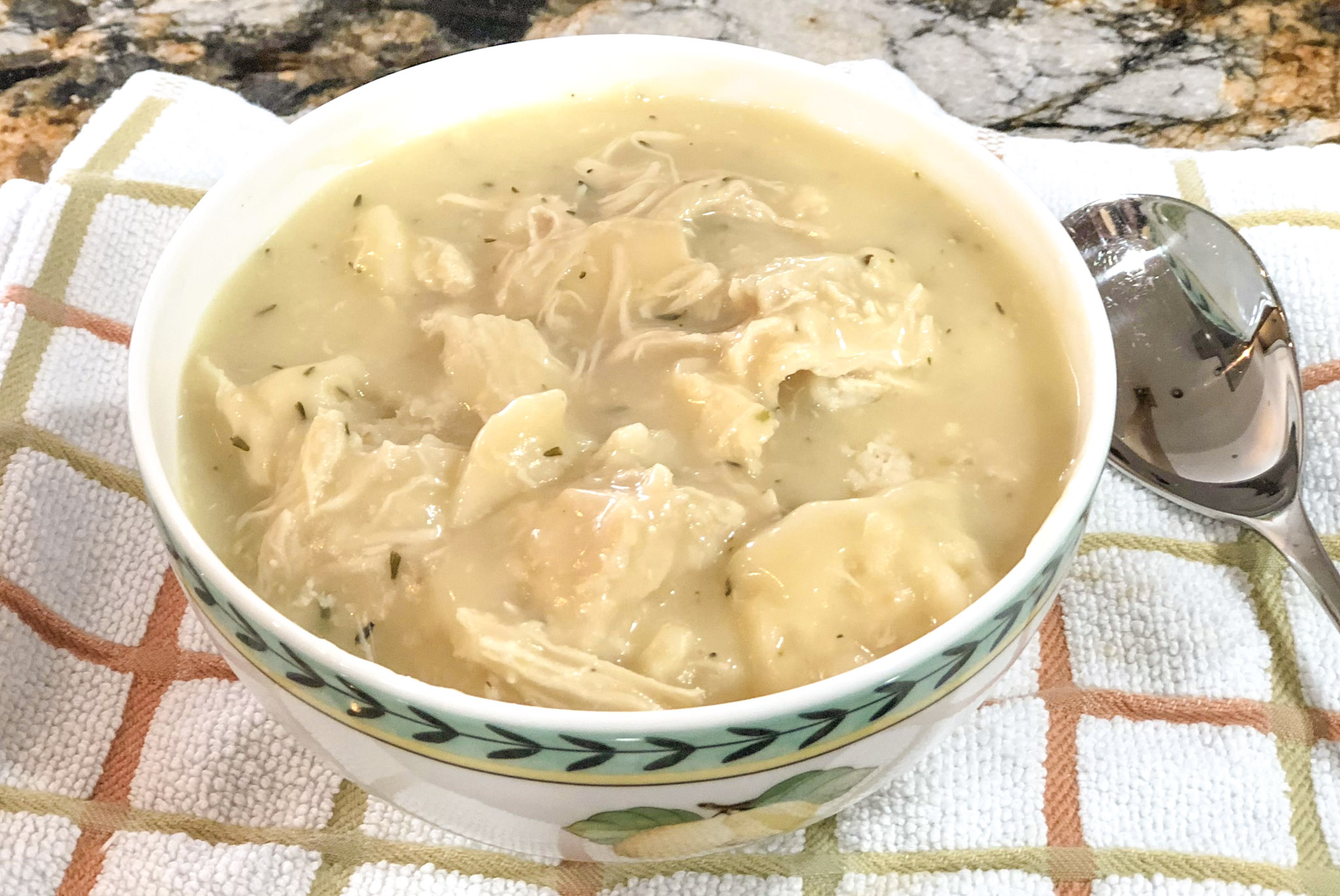 Chicken and dumplings with Bisquick