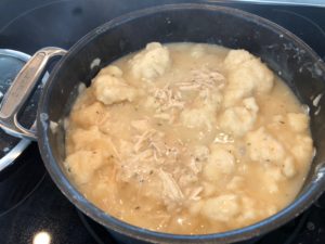 homemade chicken and dumplings