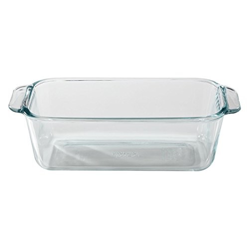 Pyrex 1.5-Qt Clear Glass Loaf Pan (Set of 2)