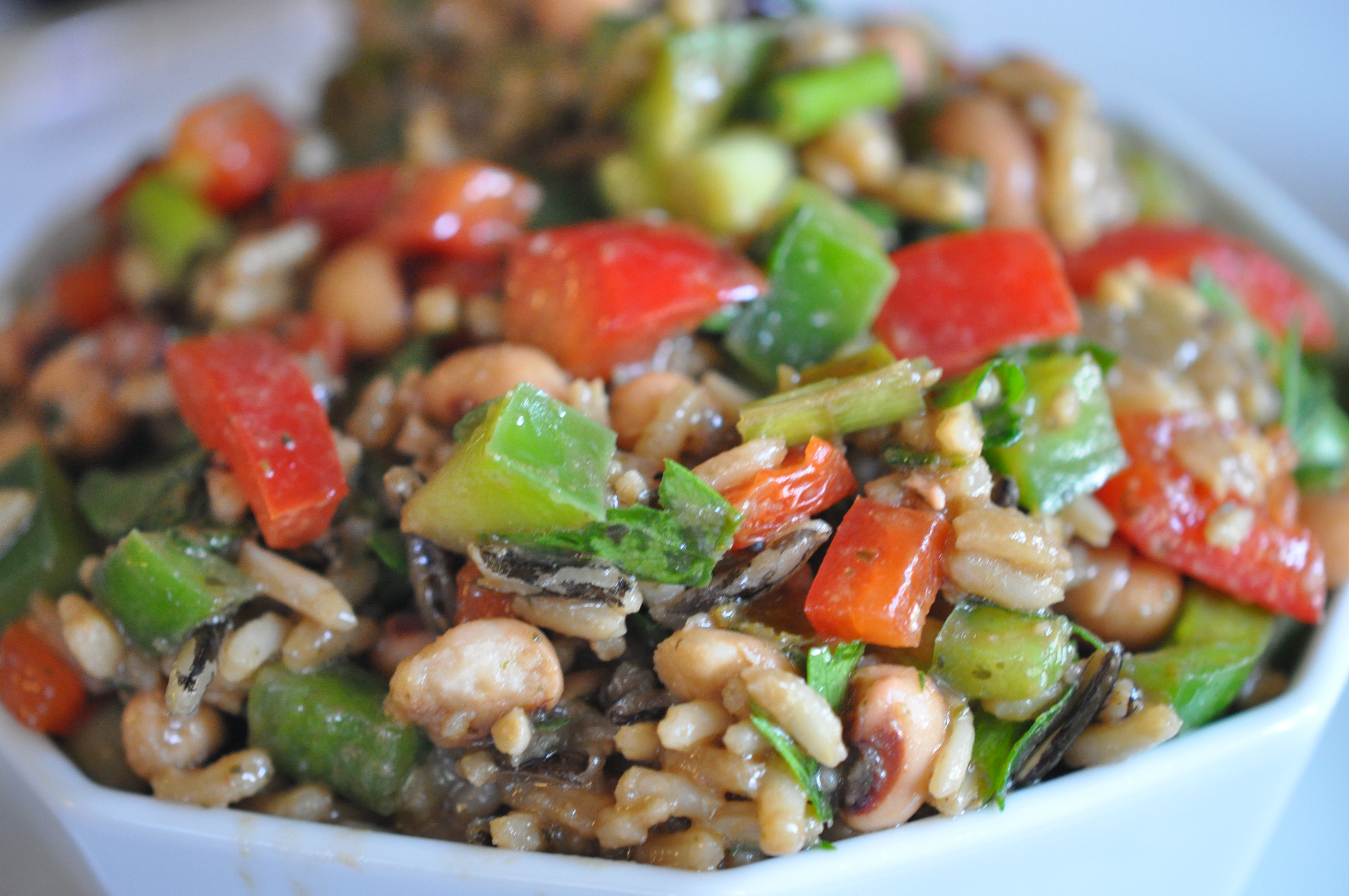 New Year Dinner Traditions with Black Eyed Pea Salad Recipe