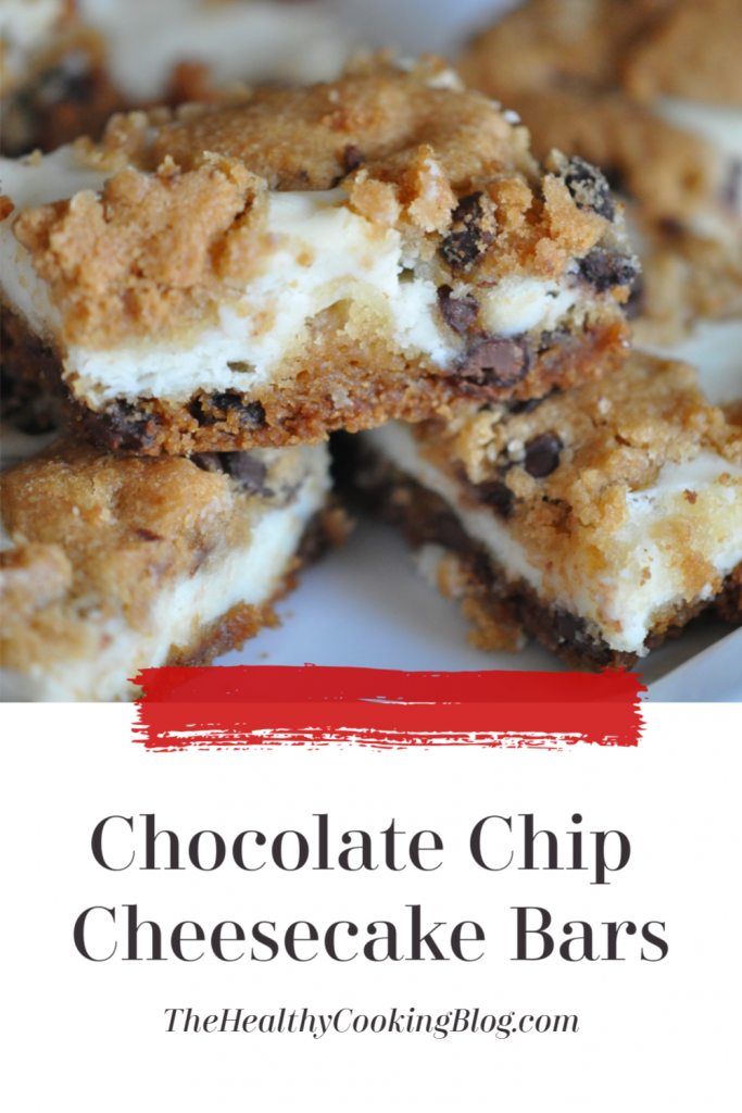 Chocolate Chip Cheesecake Bars - Quick Dessert Cheesecake Bar Recipe