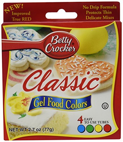 Betty Crocker Classic Gel Food Colors - 4 CT (Pack of 2) by Betty Crocker