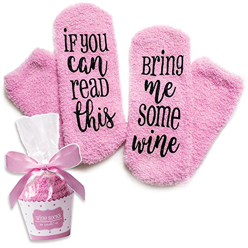 Luxury Wine Socks with Cupcake Gift Packaging