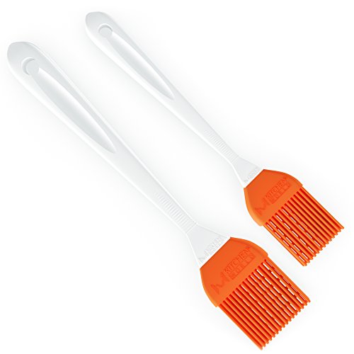 Silicone Basting Brush Barbecue Utensil use for Grilling & Marinating, set of 2