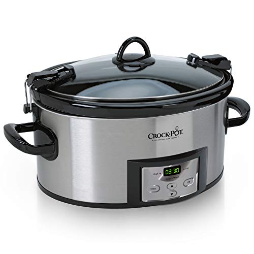 Crock-Pot 6-Quart Slow Cooker with Digital Timer Stainless Steel