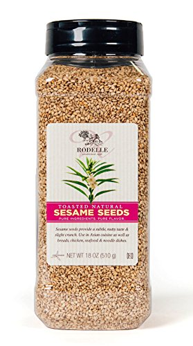Rodelle Toasted Natural Sesame Seeds, 18 Ounce