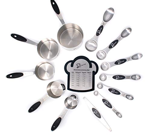 Stainless Steel Measuring Cups and Spoons| Dry and Liquid