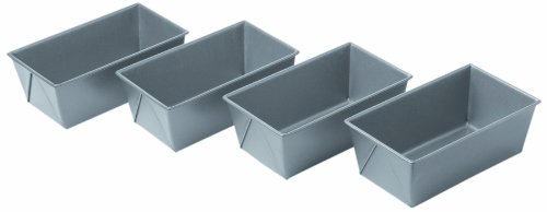 Metallic Commercial II Non-Stick Mini Loaf Pans, Set of 4