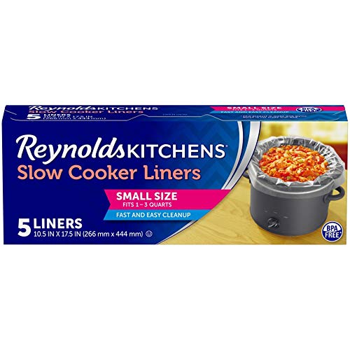 Reynolds Kitchens Premium Small Slow Cooker Liners, 10.5x17.5 Inch, 5 Count