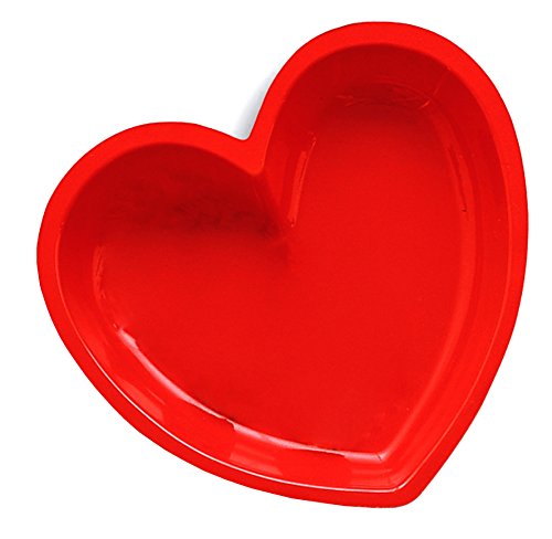Creative Converting Red Heart Plastic Shaped Tray