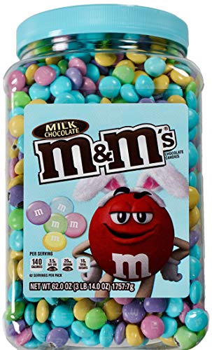 M&M's Milk Chocolate Easter Candy Jar (62 Ounce .), 62 Ounce