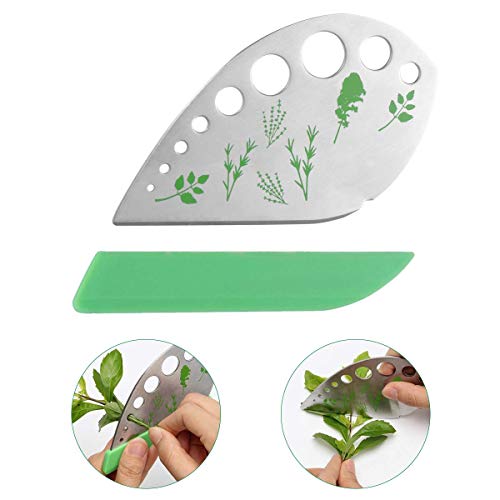 Stainless Steel Kitchen Herb Leaf Stripping Tool Herb Pealer