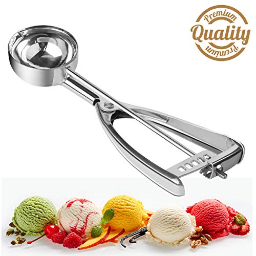 Scoop with Trigger - 2.6 Tablespoon / 1.5 OZ - 18/8 Stainless Steel