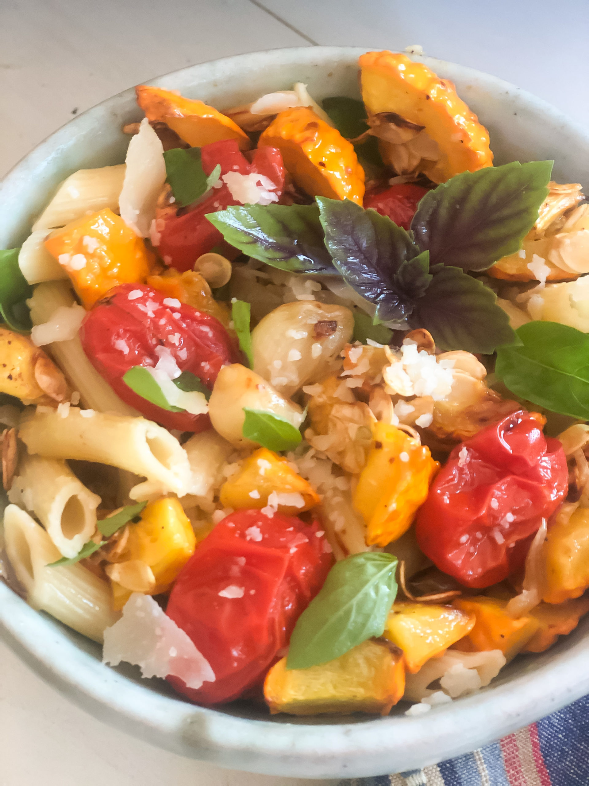 Roasted Summer Vegetables and Pasta