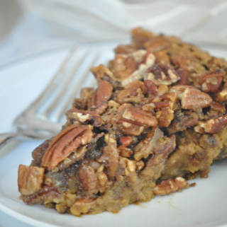 Yam Pecan Pie with Gingersnap Crust