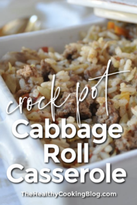slow cooker crock pot cabbage roll casserole