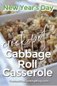 slow cooker crock pot cabbage roll casserole for New Year's Day
