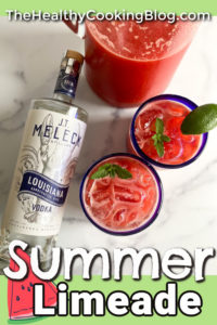 Summer Limeade cocktail with JT Meleck Vodka mocktail