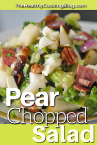 Pear Chopped Salad with bacon and feta