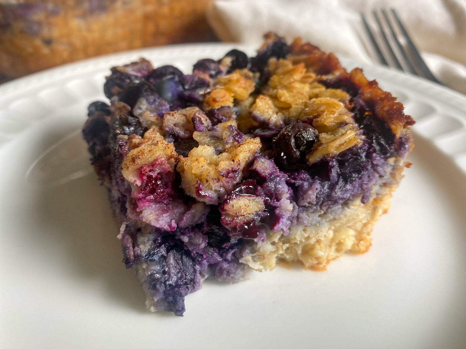 Oatmeal Blueberry Breakfast Bake - The Healthy Cooking Blog